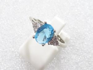 色石　指輪(13.5号)